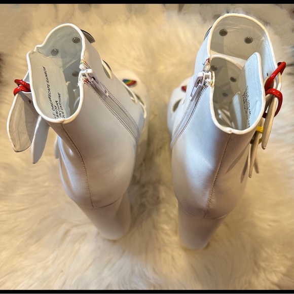 🌈 Y.R.U. DREAMSCAPE RAINBOW PLATFORM HEELS - Picture 11 of 11